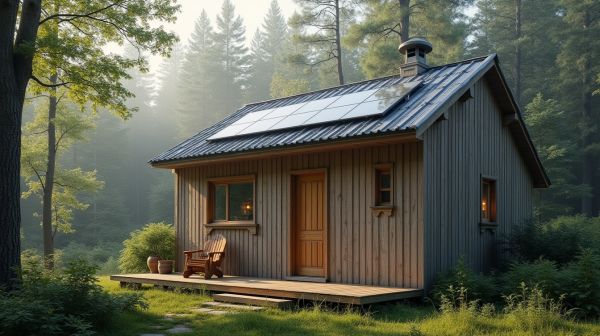 Vivre confortablement dans un chalet en bois de 20m2